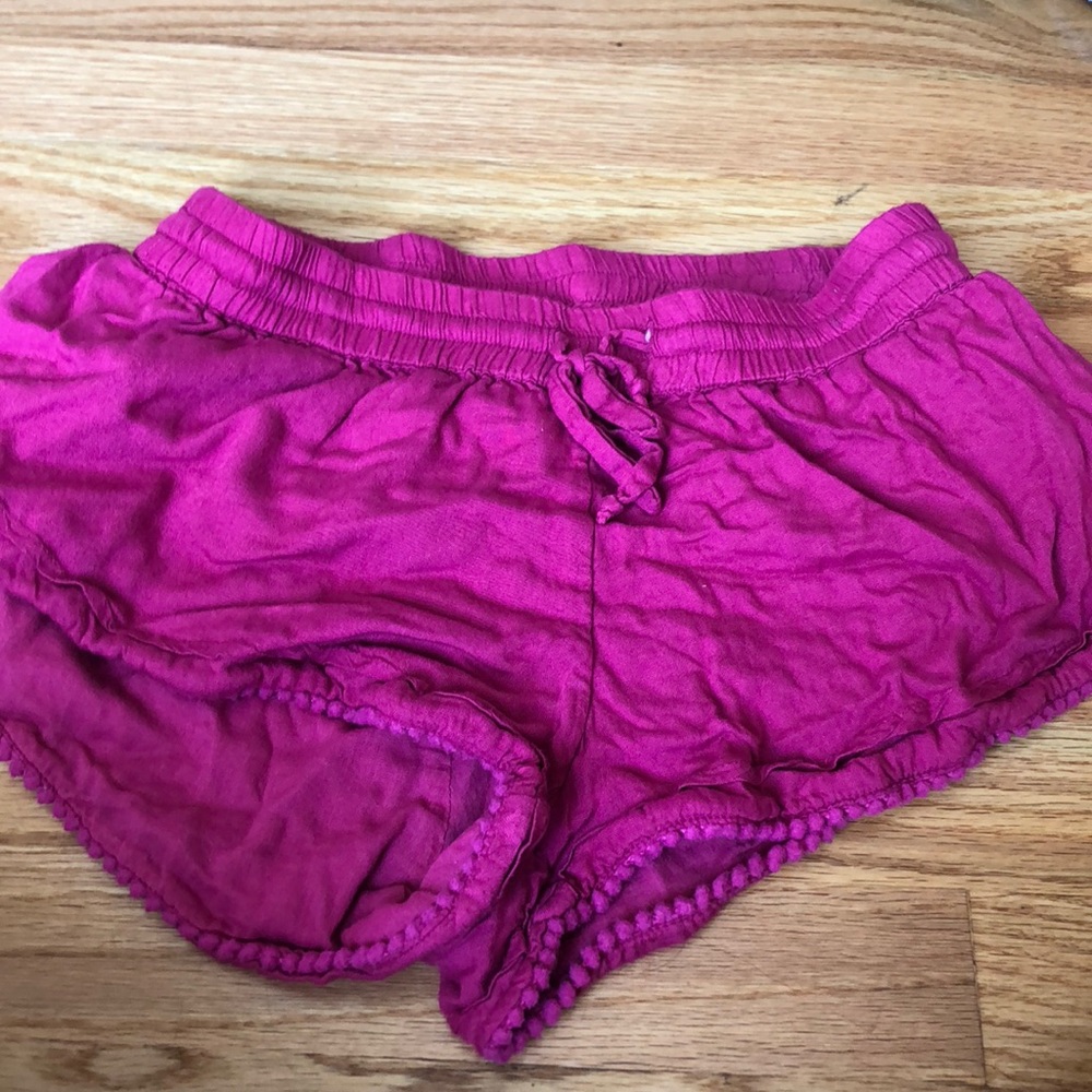 Hot pink shorts